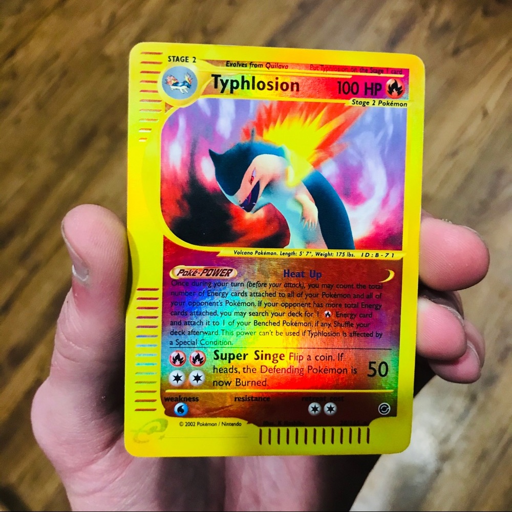 Vintage typhlosion holo reverse holo expedition
